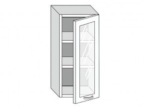 19.40.3 Шкаф настенный (h=913) на 400мм с 1-ой стекл. дверцей в Горнозаводске - gornozavodsk.магазин96.com | фото