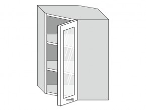 19.60.3у Шкаф настенный (h=913) угловой на 600мм со стекл. дверцей в Горнозаводске - gornozavodsk.магазин96.com | фото