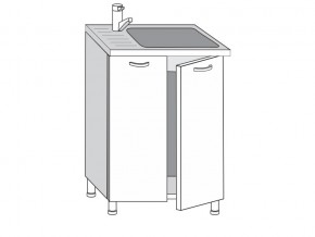 2.60.2мн Шкаф-стол на 600мм под накладную мойку с 2-мя дверцами в Горнозаводске - gornozavodsk.магазин96.com | фото