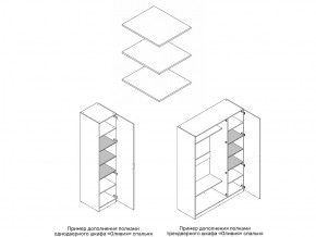 Комплект полок шкафа 1 дверного или 3 дверного в Горнозаводске - gornozavodsk.магазин96.com | фото