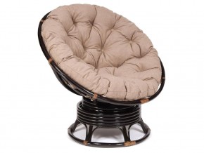 Кресло-качалка Papasan w 23/01 B с подушкой Antique brown, экошерсть Коричневый в Горнозаводске - gornozavodsk.магазин96.com | фото