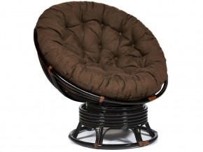 Кресло-качалка Papasan w 23/01 B с подушкой Antique brown, ткань Коричневый в Горнозаводске - gornozavodsk.магазин96.com | фото