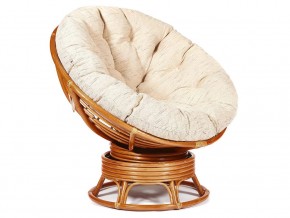 Кресло-качалка Papasan w 23/01 B с подушкой Cognac, ткань Старт в Горнозаводске - gornozavodsk.магазин96.com | фото