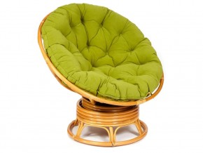 Кресло-качалка Papasan w 23/01 B с подушкой Honey, флок Олива в Горнозаводске - gornozavodsk.магазин96.com | фото