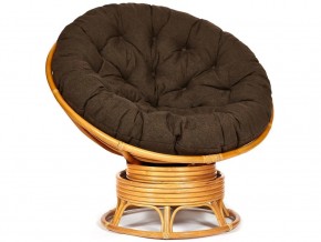 Кресло-качалка Papasan w 23/01 B с подушкой Honey, ткань Коричневый в Горнозаводске - gornozavodsk.магазин96.com | фото