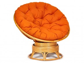 Кресло-качалка Papasan w 23/01 B с подушкой Honey, ткань Оранжевый в Горнозаводске - gornozavodsk.магазин96.com | фото