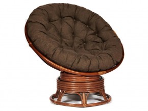 Кресло-качалка Papasan w 23/01 B с подушкой Pecan, ткань Коричневый в Горнозаводске - gornozavodsk.магазин96.com | фото