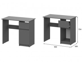 Стол письменный 900 Денвер Графит серый в Горнозаводске - gornozavodsk.магазин96.com | фото