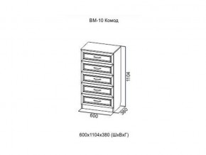 ВМ-10 Комод в Горнозаводске - gornozavodsk.магазин96.com | фото